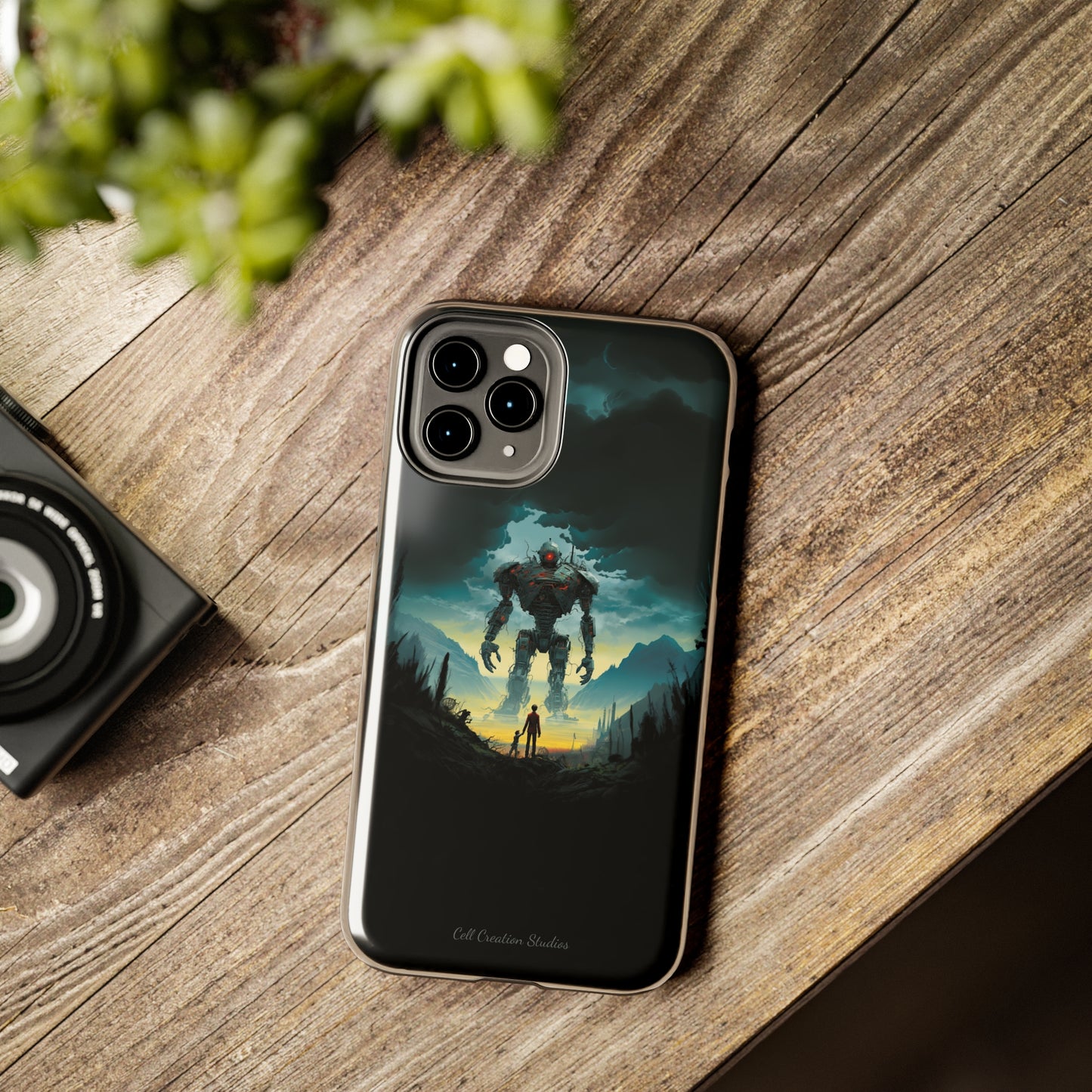 Introducing the "Rising Titan" Cell Phone Case – Witness the Astonishing Emergence of a Giant Robot! -Tough Phone Cases