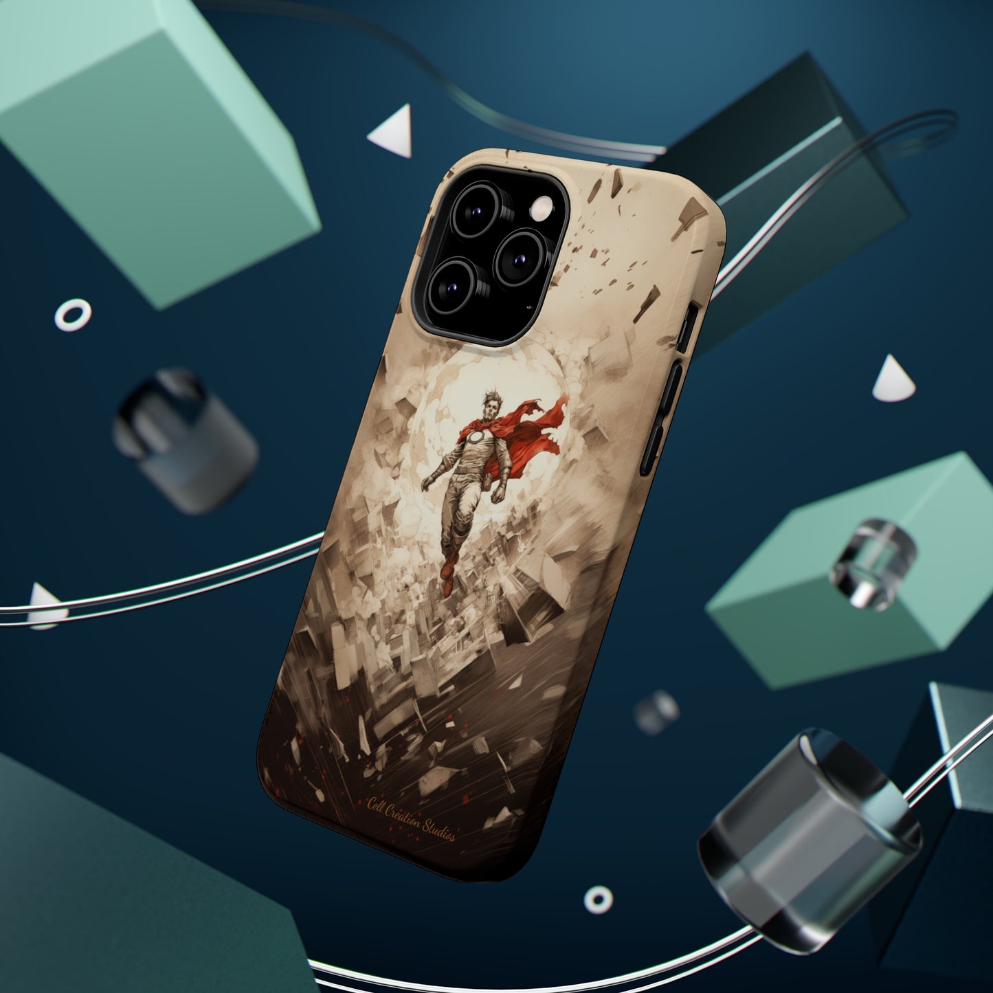 Introducing the "Heroic Guardian" Cell Phone Case – Unleash Your Inner Superhero with Captivating Design -MagSafe Tough Cases