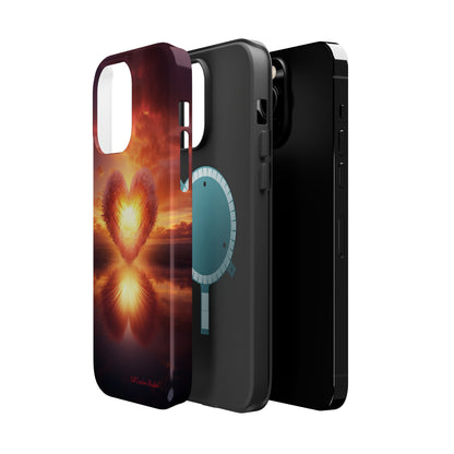 Introducing the "Sun-Kissed Heart" Cell Phone Case – Radiate Love and Light -MagSafe Tough Cases