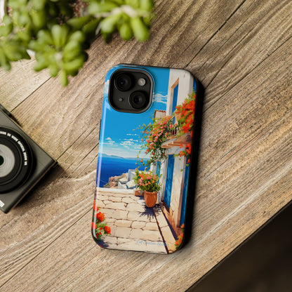 "Mediterranean Bliss Horizon" -MagSafe Tough iPhone Cases