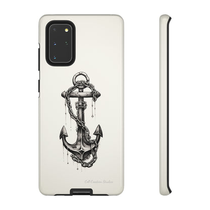 "Nautical Elegance Anchor" -Tough Samsung Phone Cases