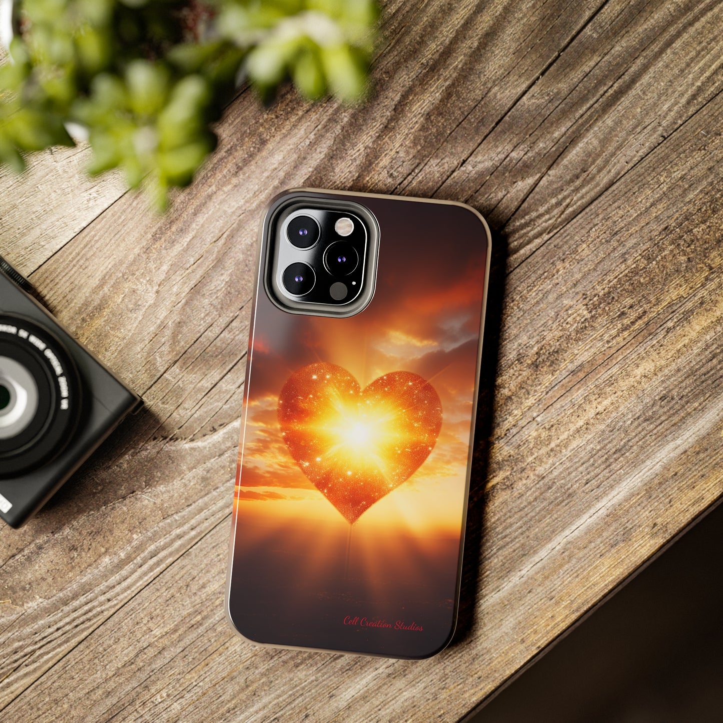 Introducing the "Sunlit Heart" Cell Phone Case – Embrace Love and Radiance -Tough Phone Cases