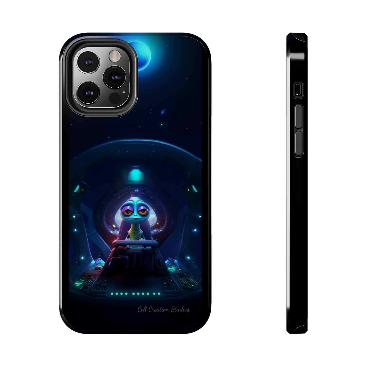 The "Cosmic Cruising Bored Alien" Phone Case-Tough Phone Cases