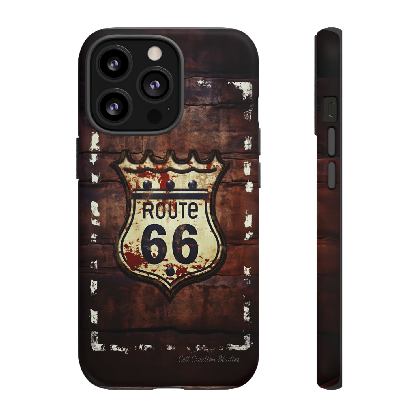 "Retro Route 66" Phone Case -Tough Cases