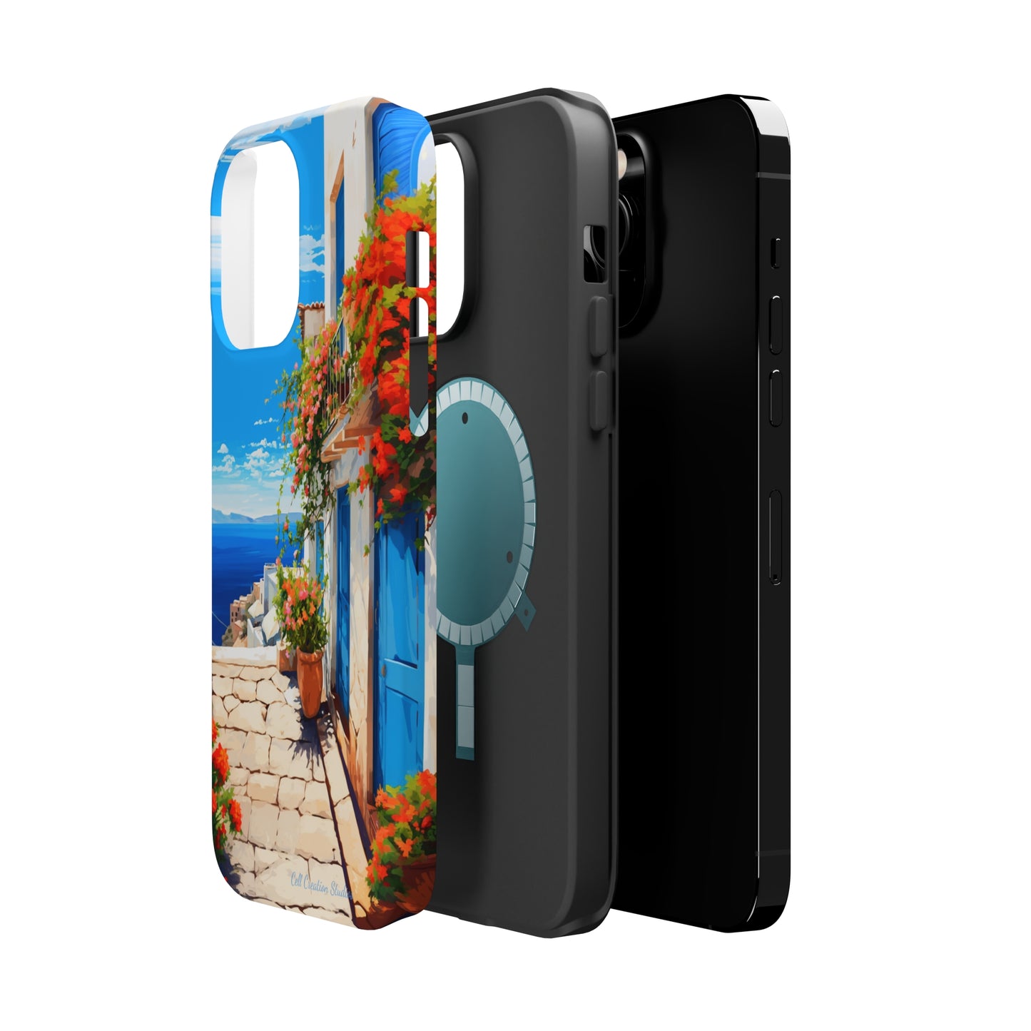 "Mediterranean Bliss Horizon" -MagSafe Tough iPhone Cases