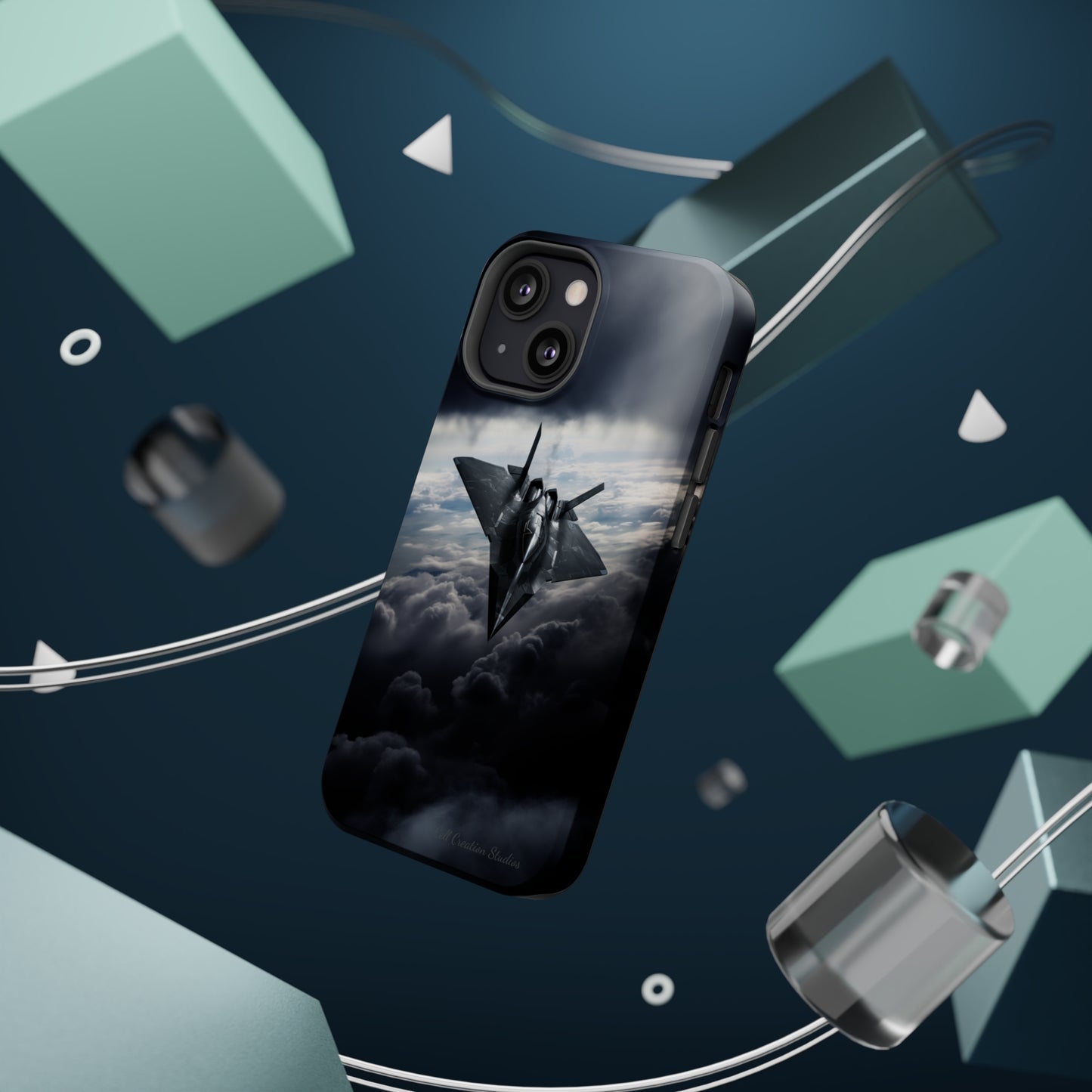 "Stealth Fighter Sky Guardian" Phone Case -MagSafe Tough Cases