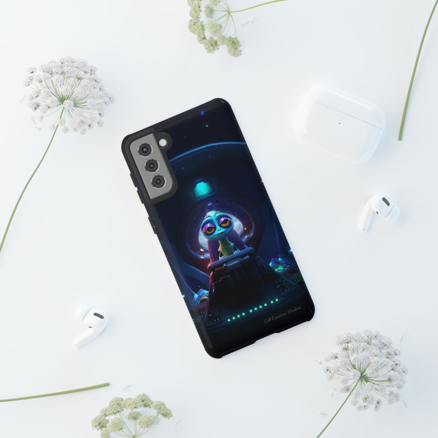 The "Cosmic Cruising Bored Alien" Phone Case -Tough Cases