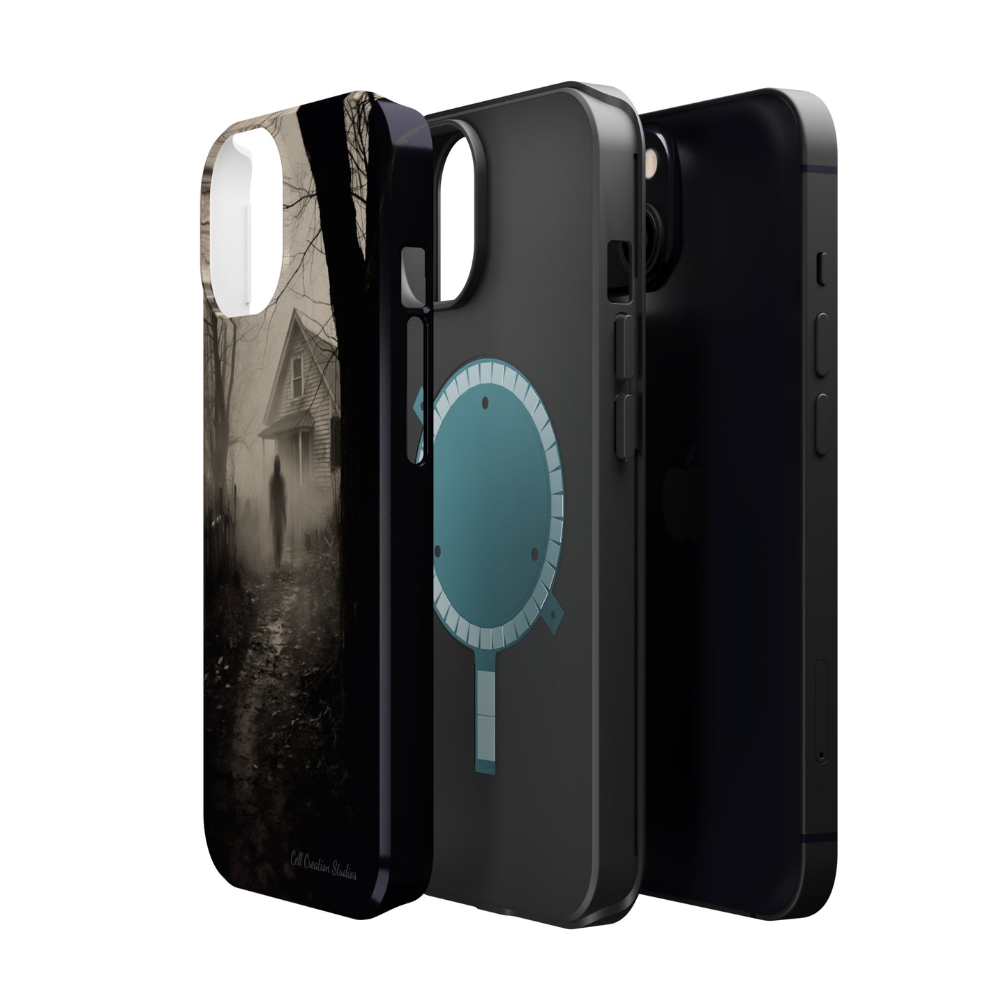 Introducing the "Ethereal Encounter" Cell Phone Case – Unveil the Mystery of the Ghostly Presence -MagSafe Tough Cases