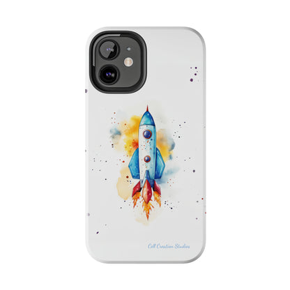 Introducing our "Cosmic Rocket" Cell Phone Case – Where Style Meets Adventure -Tough Phone Cases