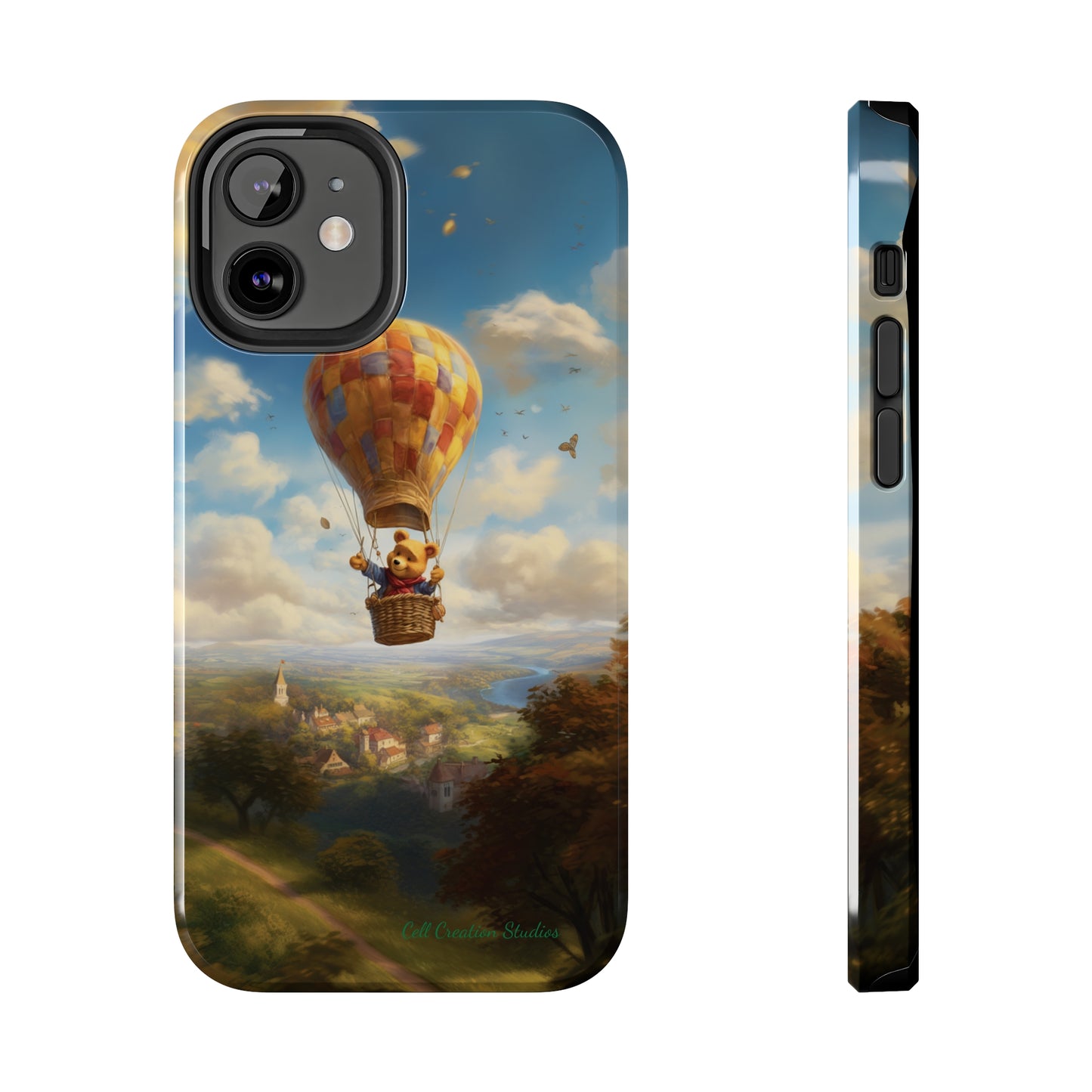 Introducing the "Winnie-The-Pooh's Balloon Adventure" Cell Phone Case – Soar to New Heights in Style -Tough Phone Cases