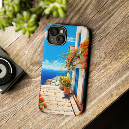 "Mediterranean Bliss Horizon" -Tough iPhone Cases