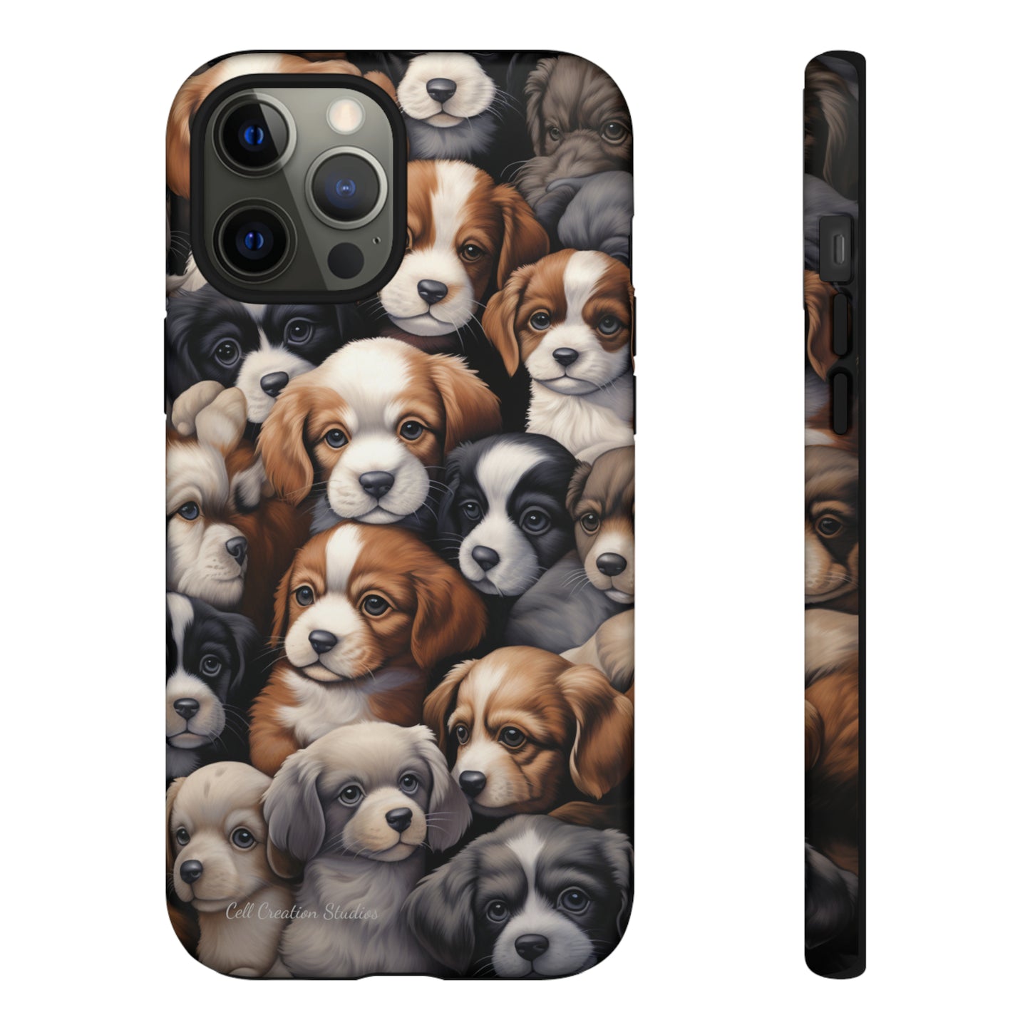 "Puppy Pile" Cuddles Phone Case -Tough Cases