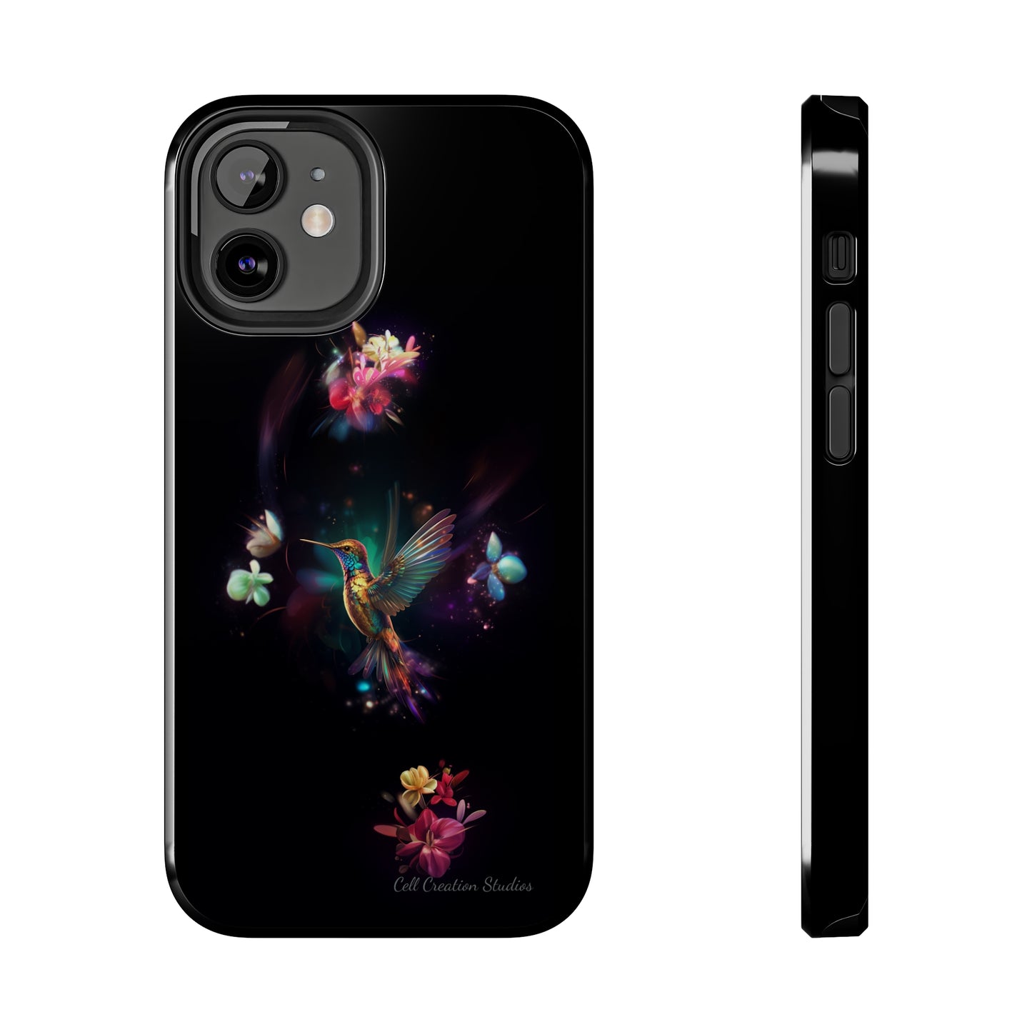 Introducing the "Floral Harmony Hummingbird" Cell Phone Case – Where Elegance Meets Nature -Tough Phone Cases