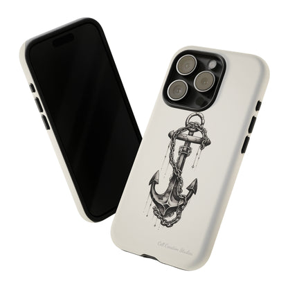 "Nautical Elegance Anchor" -Tough iPhone Cases