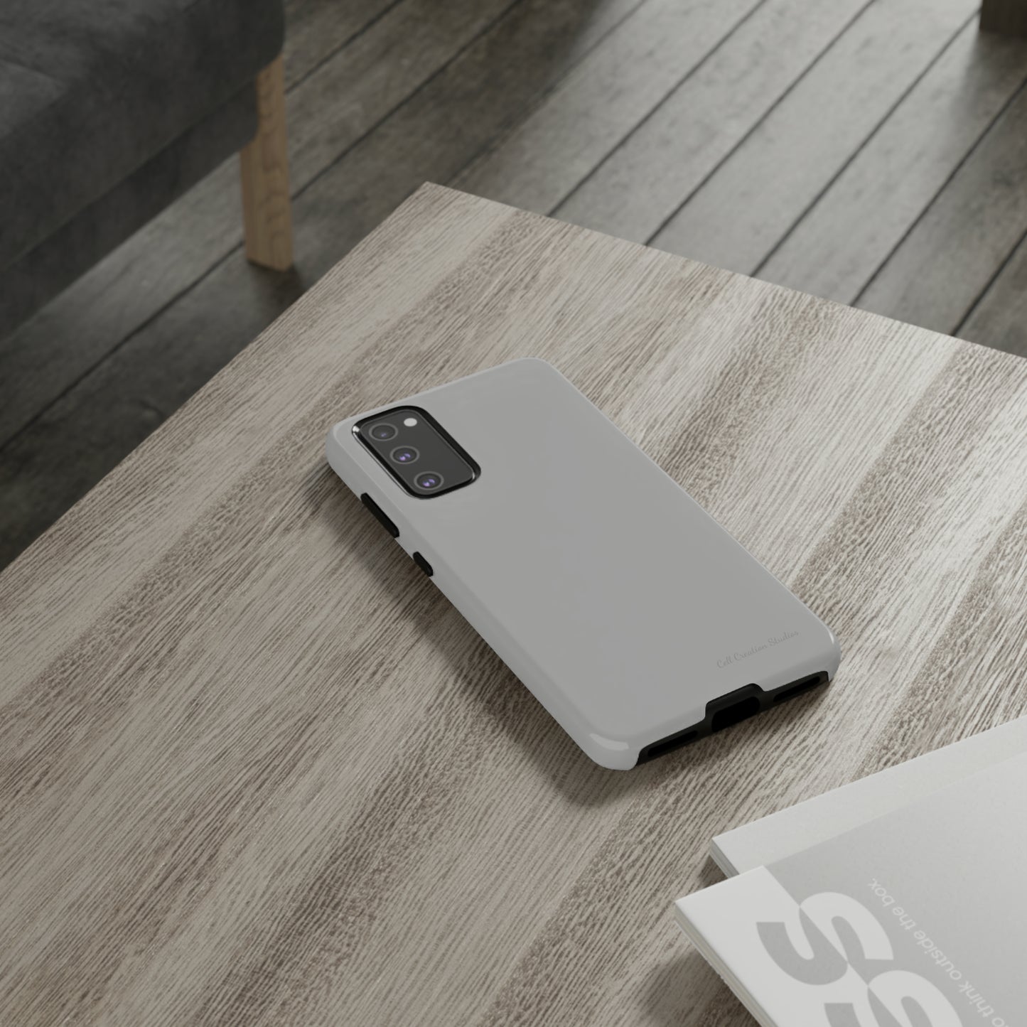 "Sleek Silver Essence" -Tough Samsung Phone Cases