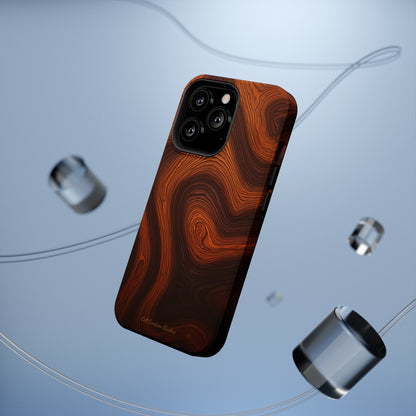 Introducing the "Natural Woodgrain" Cell Phone Case – Embrace Organic Beauty with Wood Pattern Design -MagSafe Tough Cases