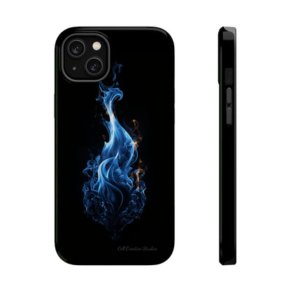 "Blue Flame" Phone Case: Ignite Your Style with Fiery Elegance -MagSafe Tough Cases