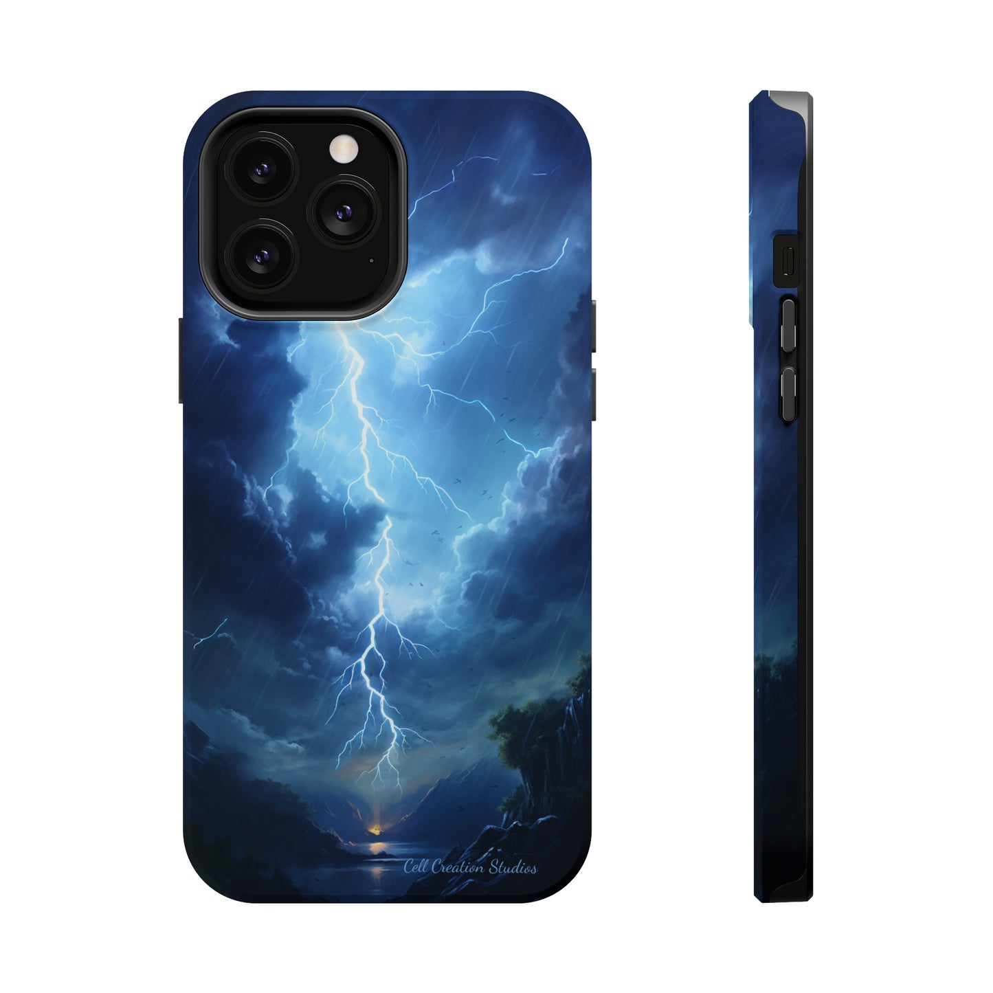 Introducing the "Stormy Serenity" Cell Phone Case – Embrace Nature -MagSafe Tough Cases