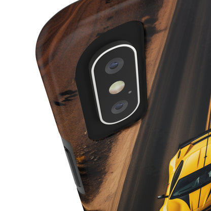 Introducing the "Desert Speedster" Cell Phone Case – Feel the Thrill of a Ferrari Racing through the Desert! -Tough Phone Cases