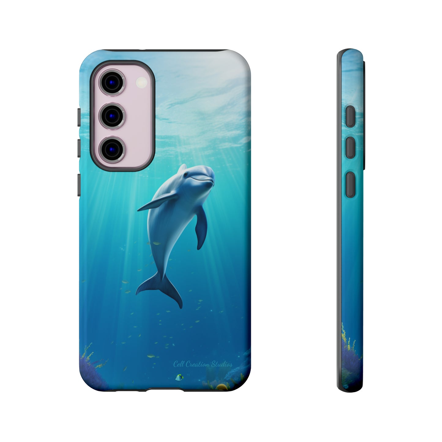 The "Dolphin Serenity" -Tough Samsung Phone Cases