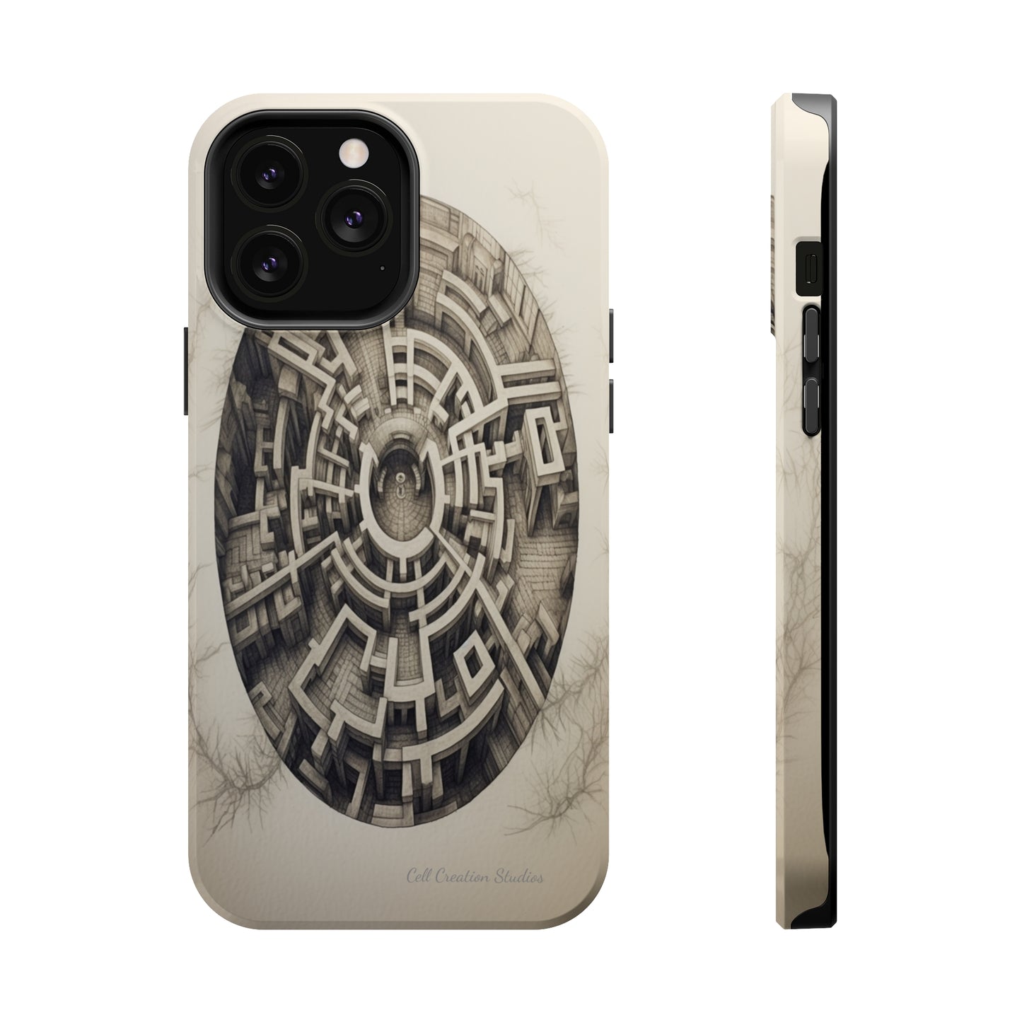 "Discover the Mystery: Maze-Inspired Cell Phone Case" -MagSafe Tough Cases