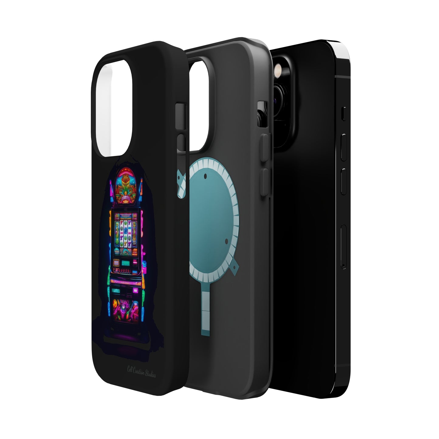 Introducing the "Vibrant Slot Frenzy" Cell Phone Case – Experience the Thrill of Colors and Luck -MagSafe Tough Cases