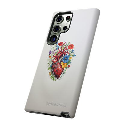 "Floral Heart Harmony" -Tough Samsung Cases