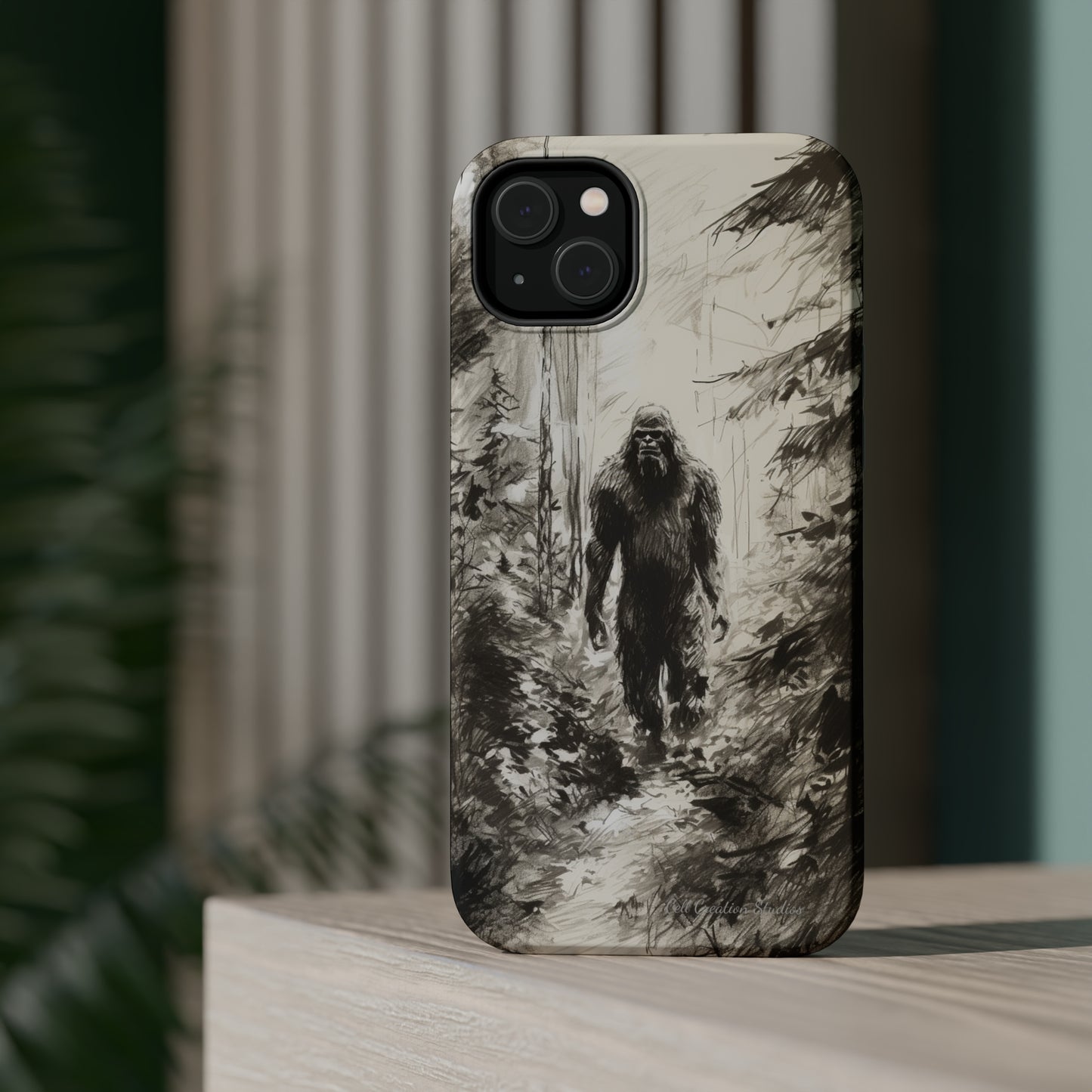 "Bigfoot in the Wilderness" Cell Phone Case – Encounter Bigfoot's Mystery -MagSafe Tough Cases