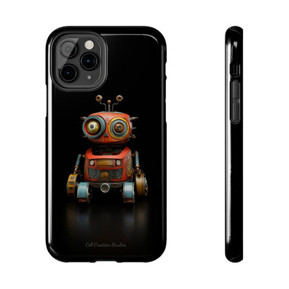 Introducing the "Toy Robot Delight" Cell Phone Case – Embrace Nostalgia with a Playful Robotic Companion! -Tough Phone Cases