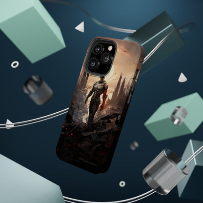 Introducing the "Cyber Guardian" Cell Phone Case – Embrace Futuristic Heroism -MagSafe Tough Cases