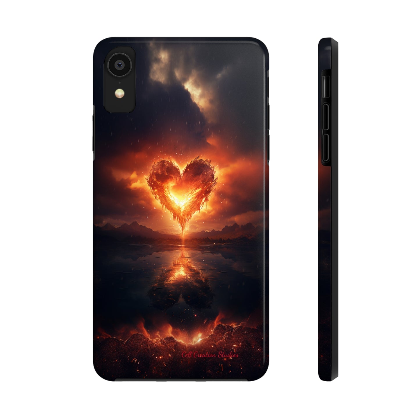 Introducing the "Flaming Heart" Cell Phone Case – Ignite Your Passion! -Tough Phone Cases