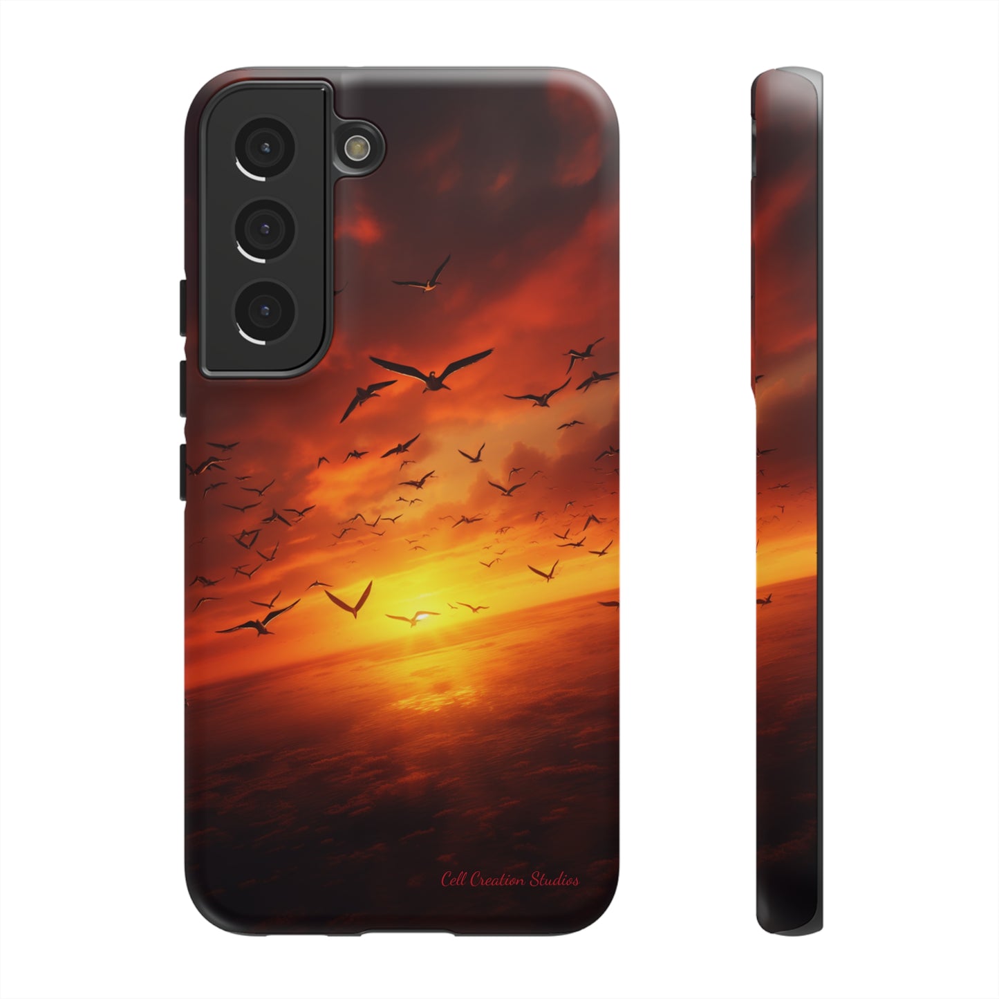 Introducing the "Sunset Soar" Cell Phone Case – Embrace Freedom and Beauty -Tough Cases