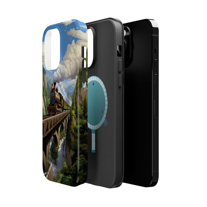 The "Scenic Mountain Train" Phone Case -MagSafe Tough Cases