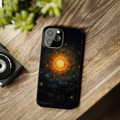 Introducing the "Celestial Sun and Stars" Cell Phone Case – Carry the Cosmos with You -Slim Phone Cases