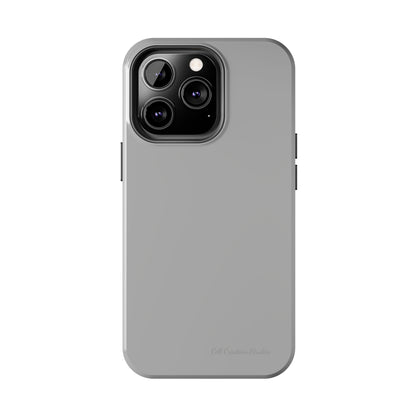 "Sleek Silver Essence" -Tough iPhone Cases
