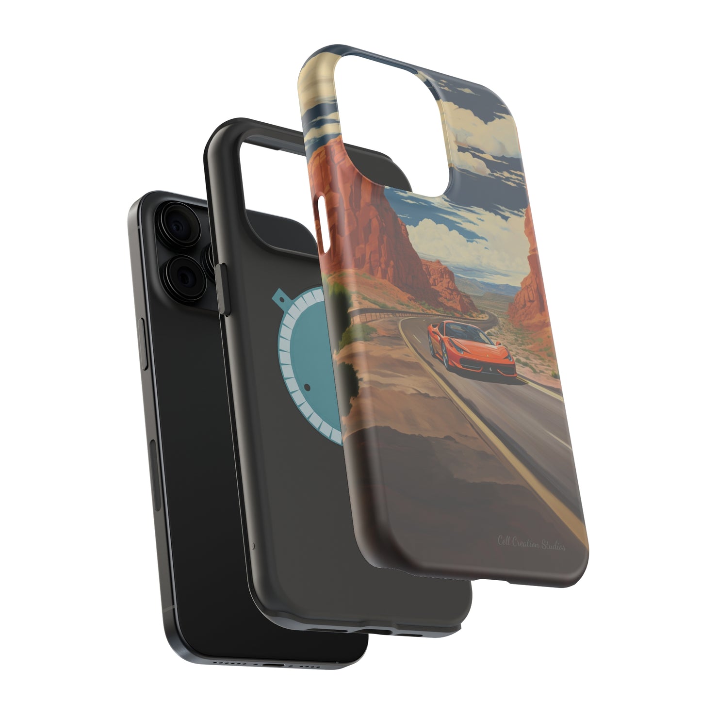 "Desert Racer Ferrari Edition" -MagSafe Tough iPhone Cases