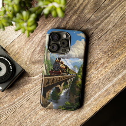 The "Scenic Mountain Train" Phone Case -Tough Cases