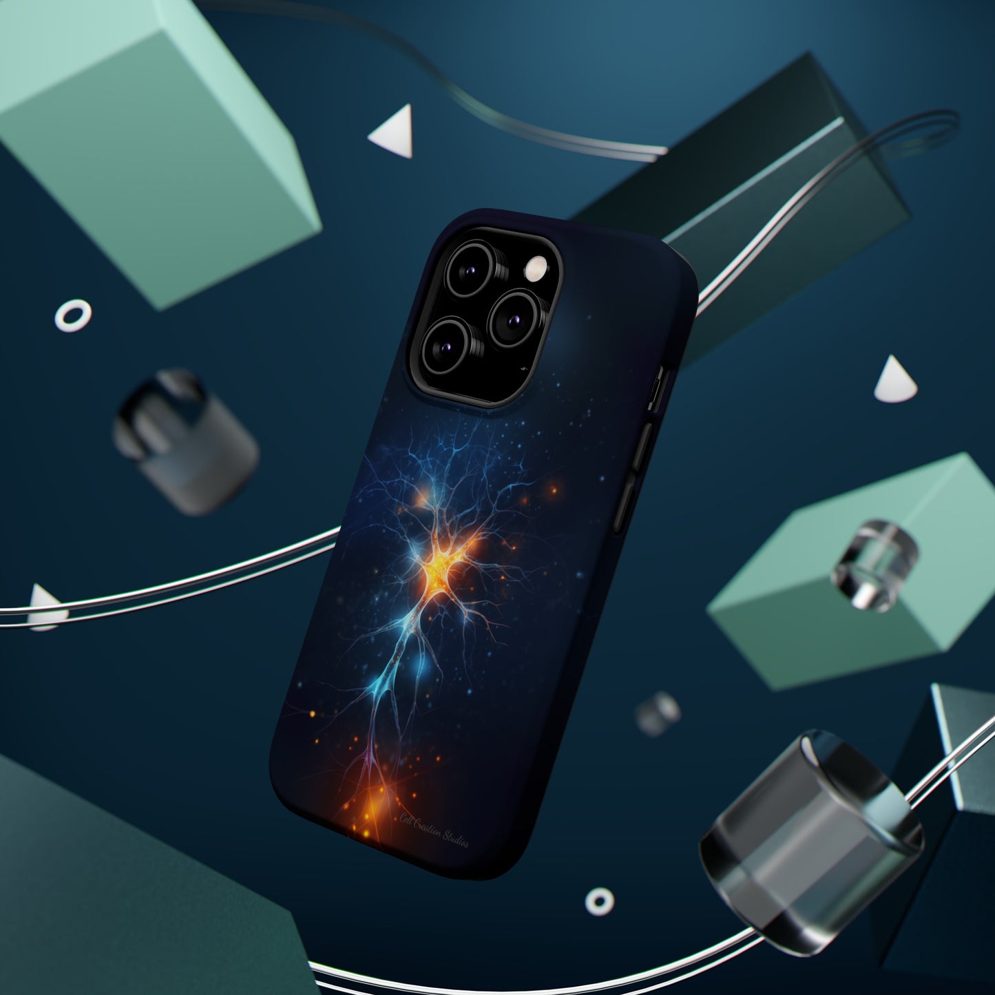 Introducing the "Luminous Neuron" Cell Phone Case – Illuminate Your Connection! -MagSafe Tough Cases