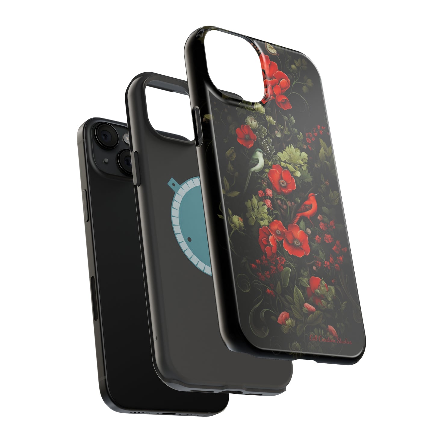 "Floral Serenade Elegance" -MagSafe Tough iPhone Cases