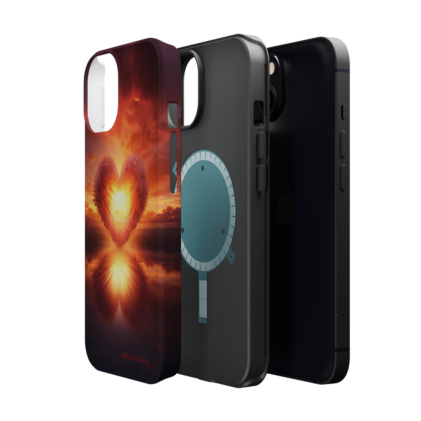 Introducing the "Sun-Kissed Heart" Cell Phone Case – Radiate Love and Light -MagSafe Tough Cases