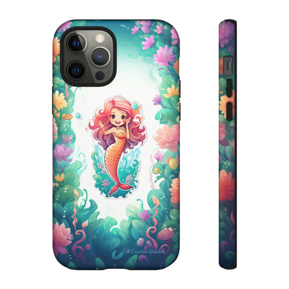 "Pink Seaflower Mermaid" -Tough iPhone Cases