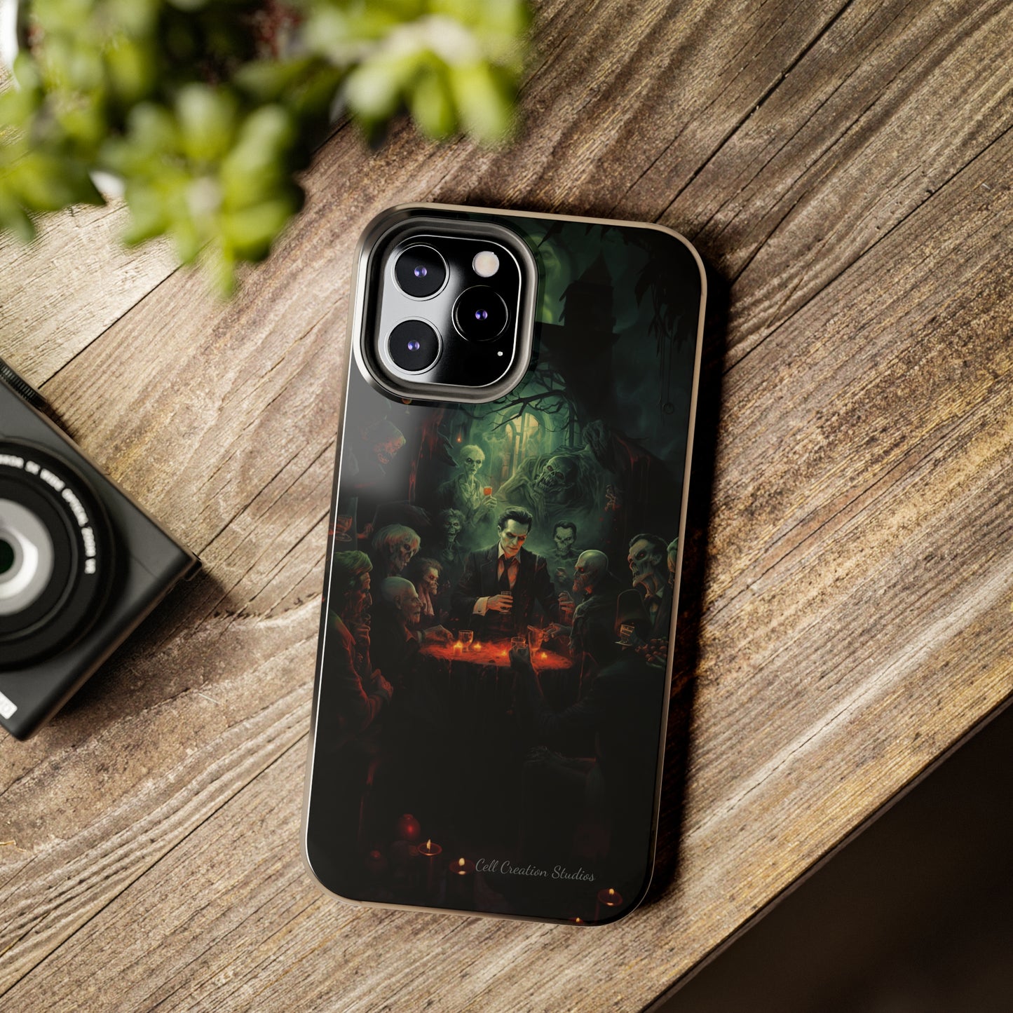 Introducing the "Ghoulish Gala" Cell Phone Case – Dracula's Halloween Soiree -Tough Phone Cases