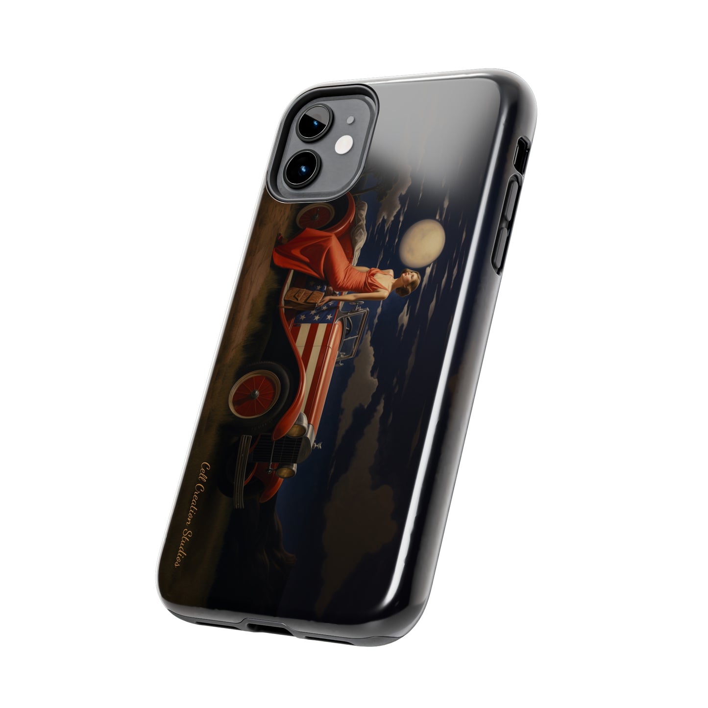 Introducing the "Desert Dreamer - 1920s Americana" Cell Phone Case – Embrace Nostalgic Elegance with Vintage Desert Charm -Tough Phone Cases