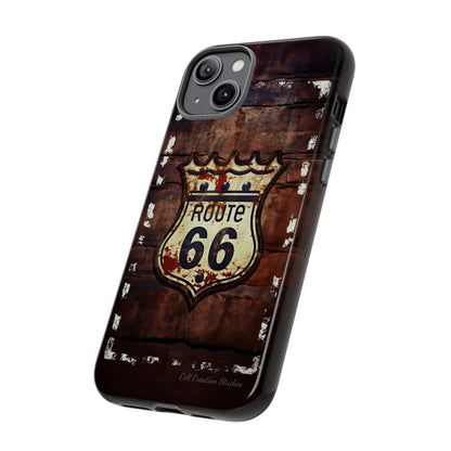 "Retro Route 66" Phone Case -Tough Cases