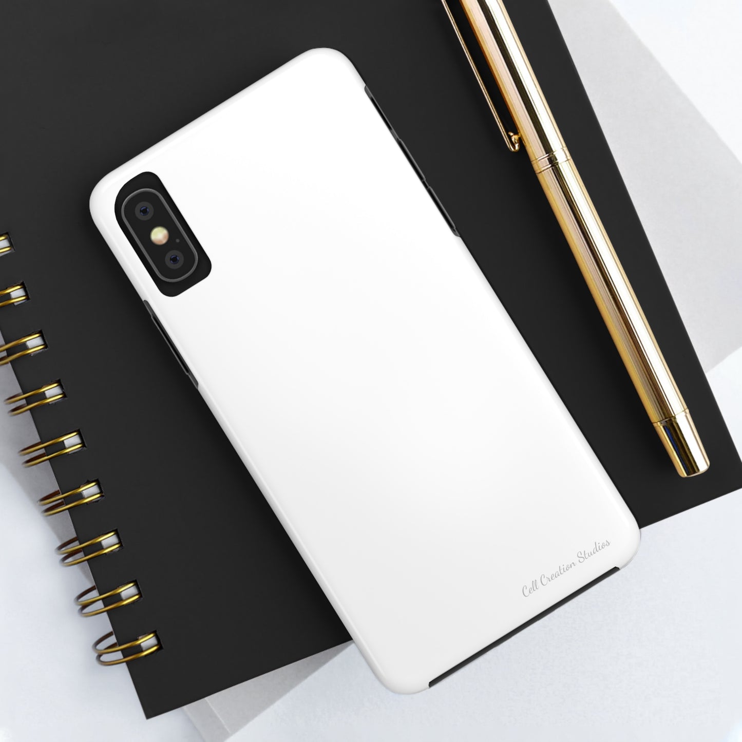 "Pure Elegance White" -Tough iPhone Cases