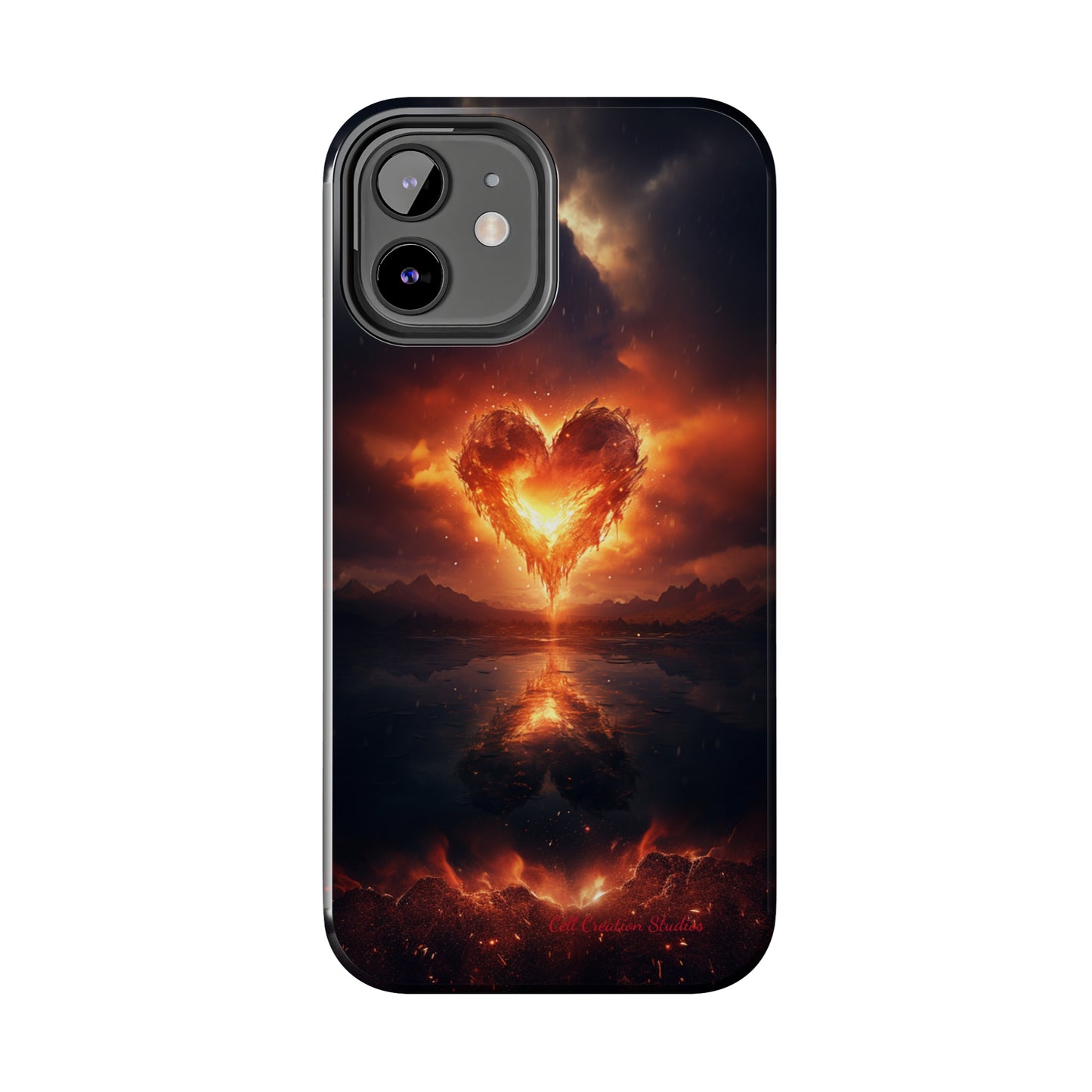 Introducing the "Flaming Heart" Cell Phone Case – Ignite Your Passion! -Tough Phone Cases