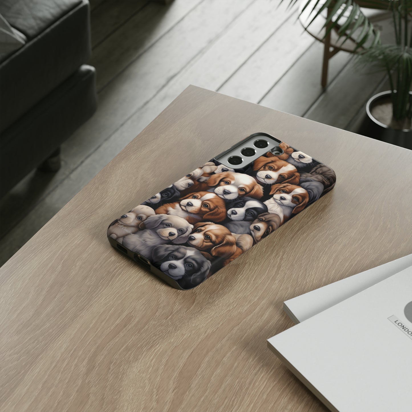 "Puppy Pile" Cuddles Phone Case -Tough Cases