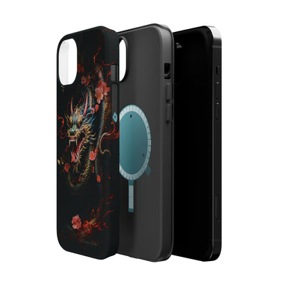 Introducing the "Mystical Japanese Dragon" Cell Phone Case – Unleash the Dragon's Power -MagSafe Tough Cases