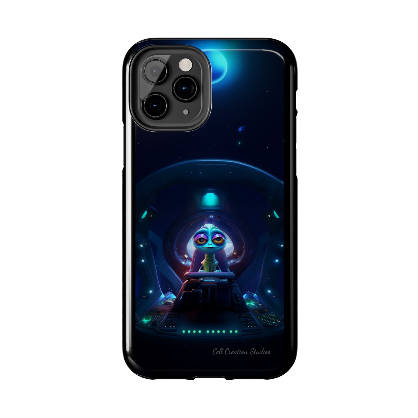 The "Cosmic Cruising Bored Alien" Phone Case-Tough Phone Cases