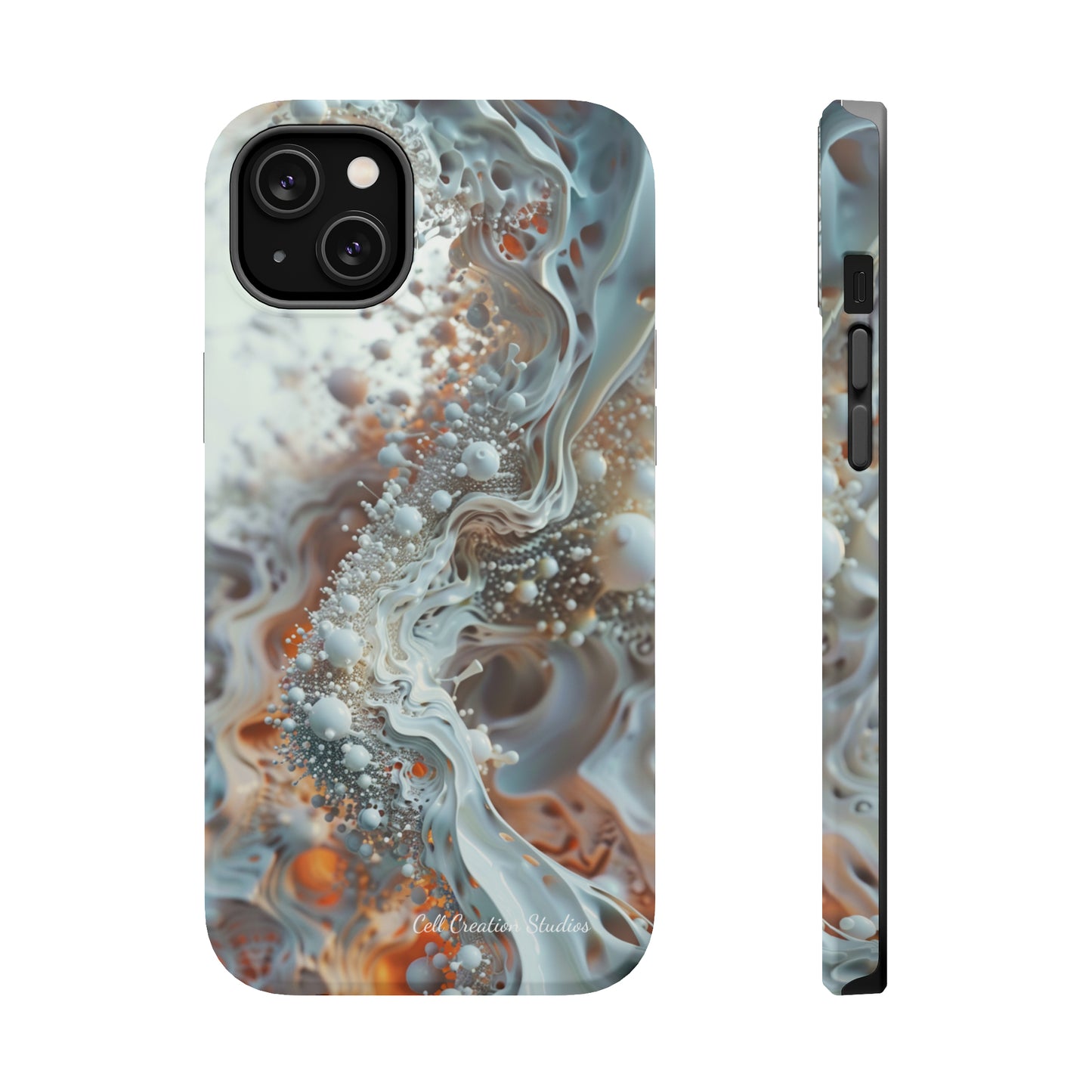 "3D Liquid Splash" -MagSafe Tough iPhone Cases